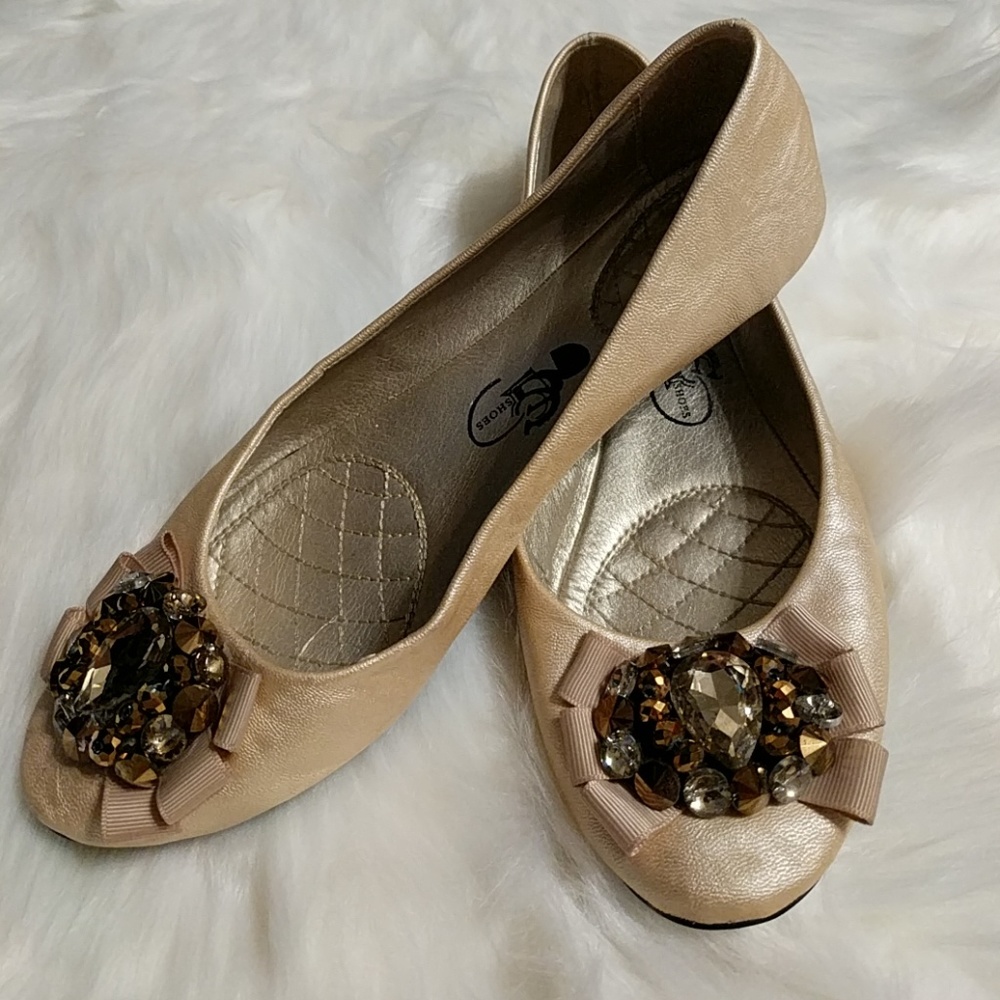 Embellished ballet flats